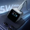 Anker Nano Display 45W GaN USB-C intelligens gyorstöltő – kék