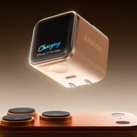   Anker Nano Display 45W GaN USB-C intelligens gyorstöltő – narancs