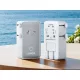 Anker Nano Travel 5 az 1-ben univerzális utazóadapter, 20W, 2× USB-C + 2× USB-A – fehér