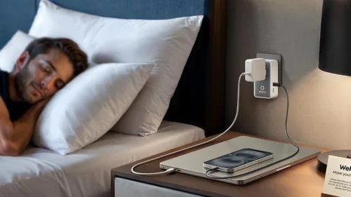 Anker Nano Travel 5 az 1-ben univerzális utazóadapter, 20W, 2× USB-C + 2× USB-A – fehér