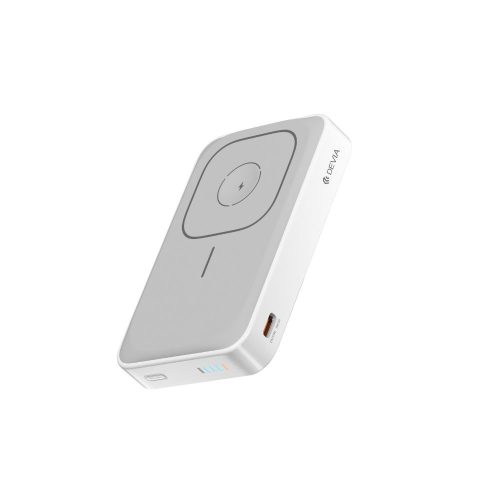 Devia Extreme Speed 3in1 mágneses vezeték nélküli powerbank állvánnyal – 10000 mAh – fehér