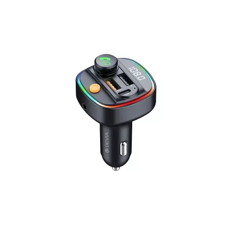 Devia C4S Bluetooth FM Transmitter és 30W PD autós gyorstöltő – zene, hívás és töltés egyben