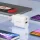 Devia Smart Series 30W GaN hálózati gyorstöltő adapter – USB-C + USB-A, fehér
