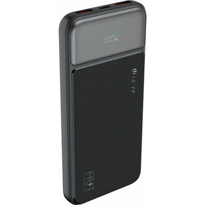 DEVIA Smart Series 10000mAh powerbank – 22.5W gyorstöltéssel és digitális kijelzővel - Fekete