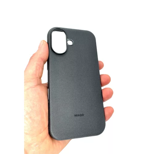 MAQO FineTech MagSafe szövettok iPhone 17 – fekete