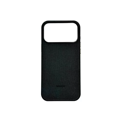 MAQO™ MagSafe-rögzítésű FineTech-szövettok iPhone 17 Pro -hoz – Fekete