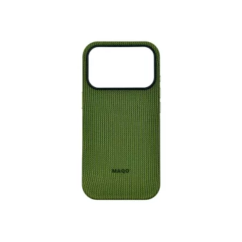  MAQO™ MagSafe-rögzítésű FineTech-szövettok iPhone 17 Pro Max -hoz – Zöld