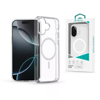   Devia Pure Clear Magnetic ütésálló tok - Apple iPhone 16 - átlátszó