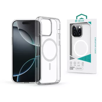   Devia Pure Clear Magnetic ütésálló tok - Apple iPhone 16 Pro - átlátszó