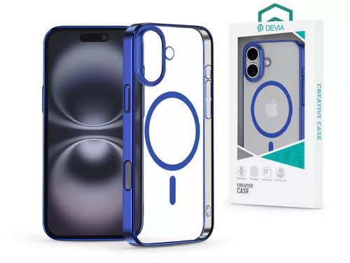 Devia Glimmer Magnetic Series tok - Apple iPhone 16 - kék