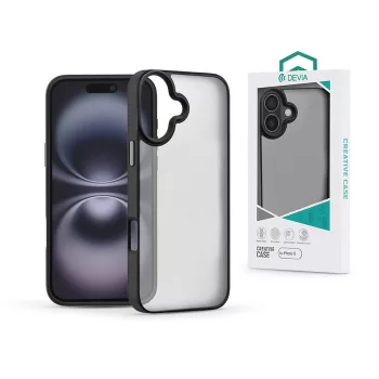   Devia Pino Series ütésálló tok - Apple iPhone 16 - fekete