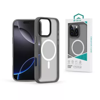   Devia Pino Series Magnetic ütésálló tok - Apple iPhone 16 Pro Max - szürke