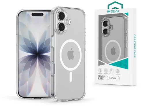Devia Pure Clear Magnetic ütésálló tok - Apple iPhone 17 - átlátszó