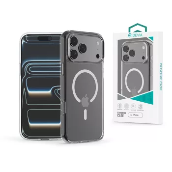   Devia Pure Clear Magnetic ütésálló tok - Apple iPhone 17 Pro Max - átlátszó