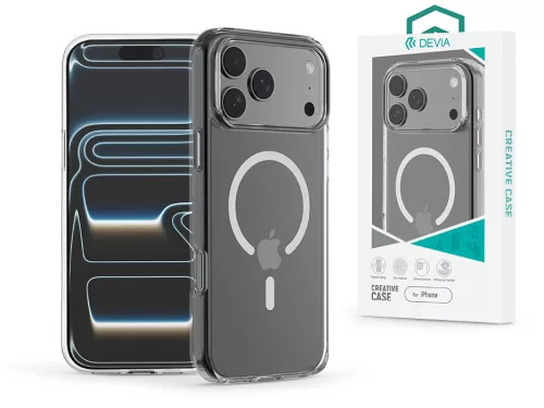 Devia Pure Clear Magnetic ütésálló tok - Apple iPhone 17 Pro Max - átlátszó