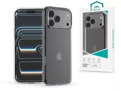 Devia Pure Clear ütésálló tok - Apple iPhone 17 Pro Max - átlátszó