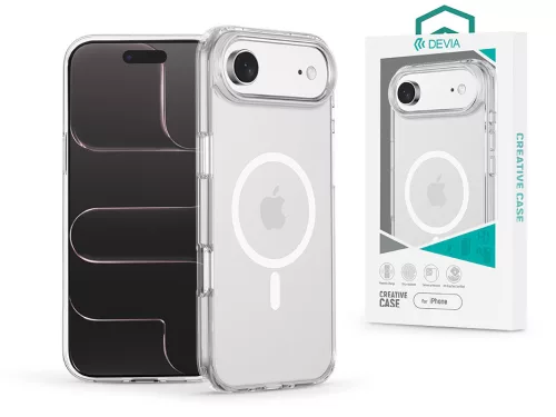 Devia Crystal Series Magnetic 360° kameravédős ütésálló tok - Apple iPhone Air - átlátszó