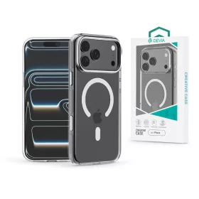   Devia Crystal Series Magnetic 360° kameravédős ütésálló tok - Apple iPhone 17 Pro / 18 Pro - átlátszó