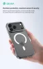 Devia Crystal Series Magnetic 360° kameravédős ütésálló tok - Apple iPhone 17 Pro / 18 Pro - átlátszó