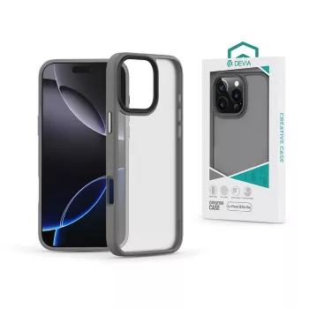   Devia Pino Series ütésálló tok - Apple iPhone 16 Pro Max - szürke