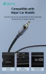 Devia iPure Series Woven AUX 3,5mm jack/Lightning audio kábel 1m - fekete