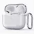 Átlátszó védőtok Apple AirPods 3 / Airbuds Pods 3-hoz, karabinerrel