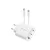 Devia Extreme Speed Series 65W GaN PD hálózati gyorstöltő adapter USB+2xType-C+Type-C kábel - fehér