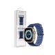 Apple Watch szilikon sport szíj - Devia Deluxe Series Sport6 Silicone Two-tone Watch Band - 42/44/45/49 mm - kék