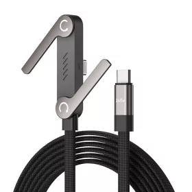 MAQO FlexStand – 240W USB-C gyorstöltő és adatkábel beépített kitámasztóval