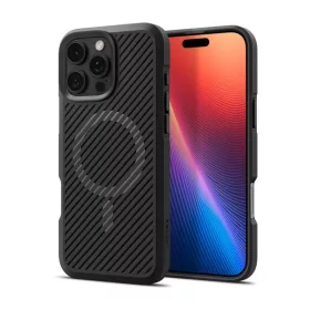   Spigen Core Armor MagFit Apple iPhone 16 Pro Max tok, MagSafe, Matte Black, fekete