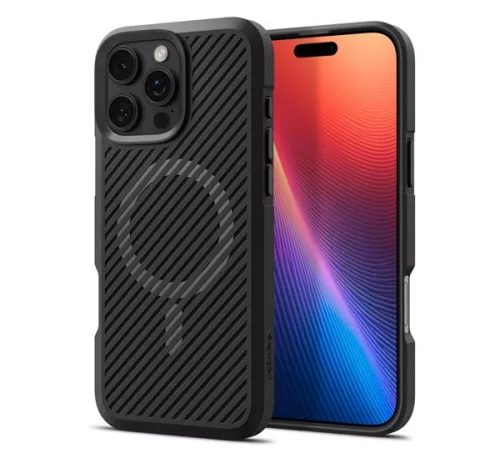 Spigen Core Armor MagFit Apple iPhone 16 Pro Max tok, MagSafe, Matte Black, fekete