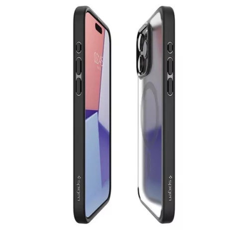 Spigen Ultra Hybrid MagFit Apple iPhone 16 Pro tok, MagSafe, Frost, fekete