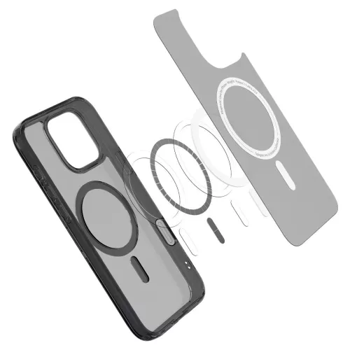 Spigen Ultra Hybrid T MagFit Apple iPhone 16 Pro tok, MagSafe, Frost Black, fekete