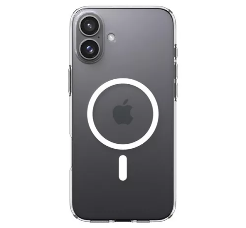 Spigen Liquid Crystal MagFit Apple iPhone 16 Plus tok, MagSafe, Crystal Clear, átlátszó