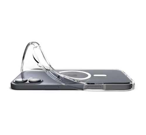 Spigen Liquid Crystal MagFit Apple iPhone 16 Plus tok, MagSafe, Crystal Clear, átlátszó
