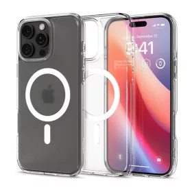   Spigen Ultra Hybrid MagFit Apple iPhone 16 Pro Max tok, MagSafe, Frost Clear tok, átlátszó