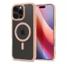 Spigen Ultra Hybrid MagFit Apple iPhone 16 Pro Max tok, MagSafe, Rose Titanium, átlátszó