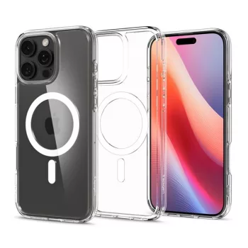   Spigen Ultra Hybrid MagFit Apple iPhone 16 Pro Max tok, MagSafe, fehér