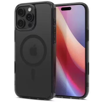   Spigen Ultra Hybrid T MagFit Apple iPhone 16 Pro Max tok, MagSafe, Frost Black, fekete