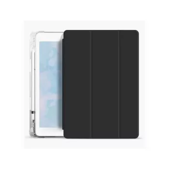   Xprotector Smart Book tok pencil tartóval, átlátszó szilikon hátlappal Apple iPad 10.9 2022 / iPad 11 2025 fekete 