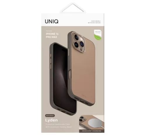Uniq Lyden DS Apple iPhone 16 Pro Max Magsafe tok, barna-szürke