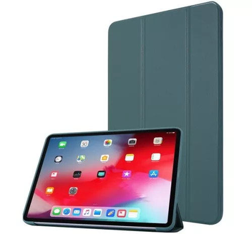Smart Case Apple iPad Air 13 ( 2024 / 2025 ) mappa tok, sötétzöld