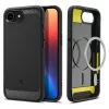 Spigen Rugged Armor MagFit MagSafe tok iPhone 17e / 16e – matt fekete