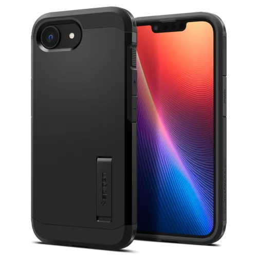 Spigen Tough Armor MagFit Apple iPhone 17e / iPhone 16e tok, MagSafe, fekete