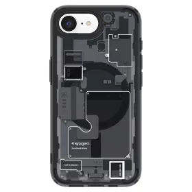   Spigen Ultra Hybrid MagFit Apple iPhone 17e / iPhone 16e tok, MagSafe, Zero One, fekete