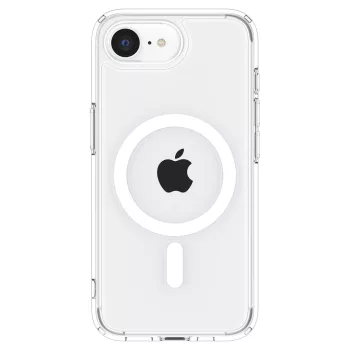   Spigen Ultra Hybrid MagFit Apple iPhone 17e / iPhone 16e tok, MagSafe, Clear White, átlátszó-fehér