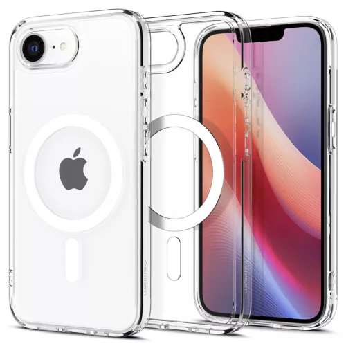 Spigen Ultra Hybrid MagFit Apple iPhone 17e / iPhone 16e tok, MagSafe, Clear White, átlátszó-fehér