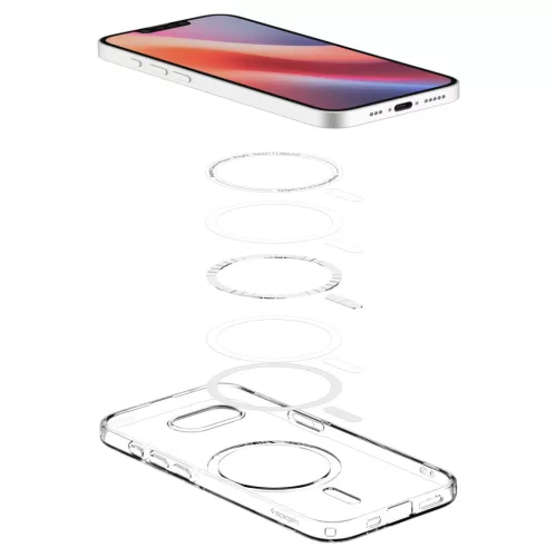 Spigen Liquid Crystal MagFit Apple iPhone 17e / iPhone 16e tok, MagSafe, Crystal Clear, átlátszó