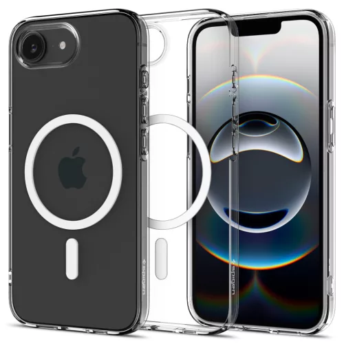 Spigen Liquid Crystal MagFit Apple iPhone 17e / iPhone 16e tok, MagSafe, Crystal Clear, átlátszó