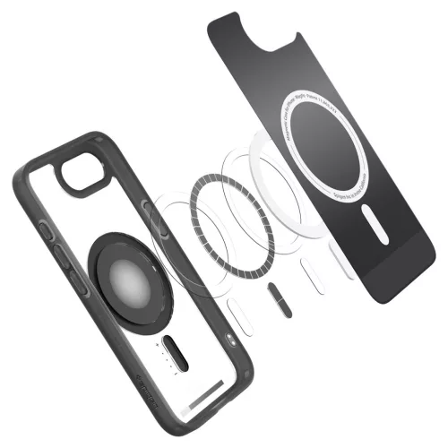 Spigen Ultra Hybrid MagFit Apple iPhone 17e / iPhone 16e tok, MagSafe, Classic, fekete